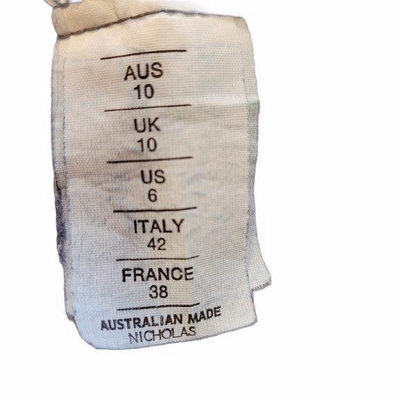 Nicholas Sleeveless Fit & Flare Mini Denim Dress Blue Size 10 - Picture 6 of 6